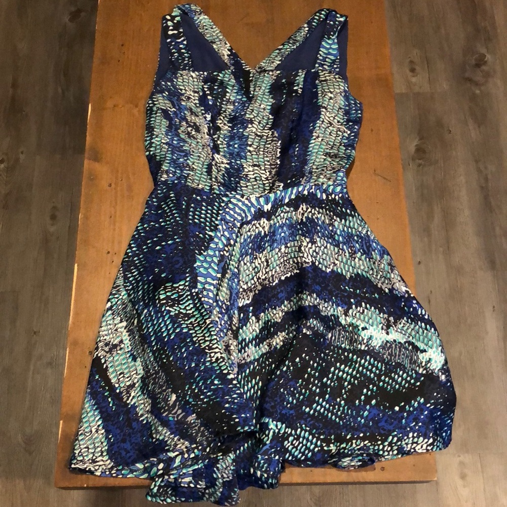 Snake print cocktail dress